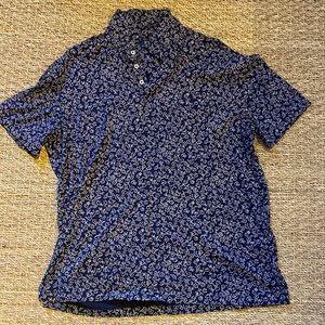 Flower Print Polo